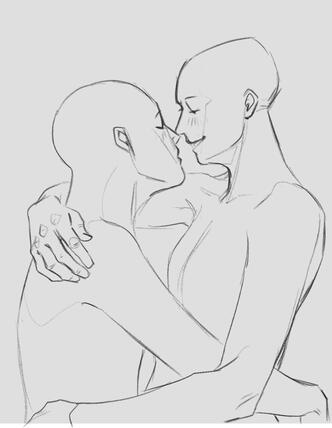 YCH Couple B Monochrome: 90€ Fully painted: 200€